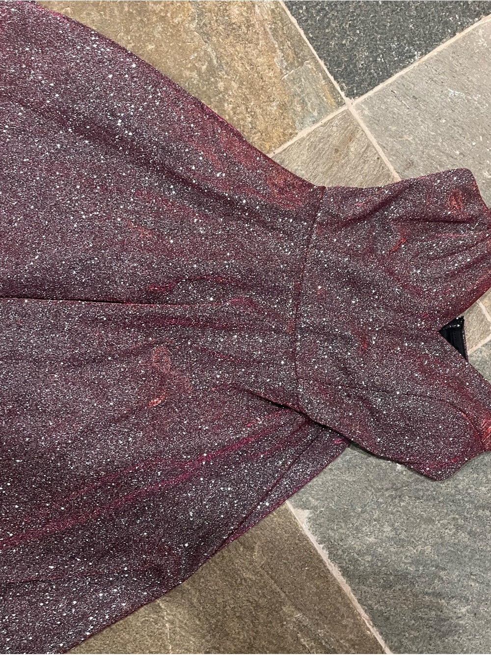 City Studio Glittery Wine Handbag
